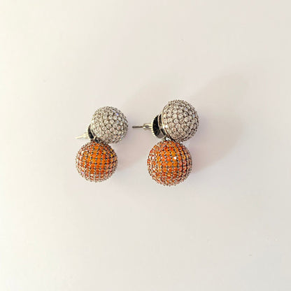 Western Orange Victorian Small Earring