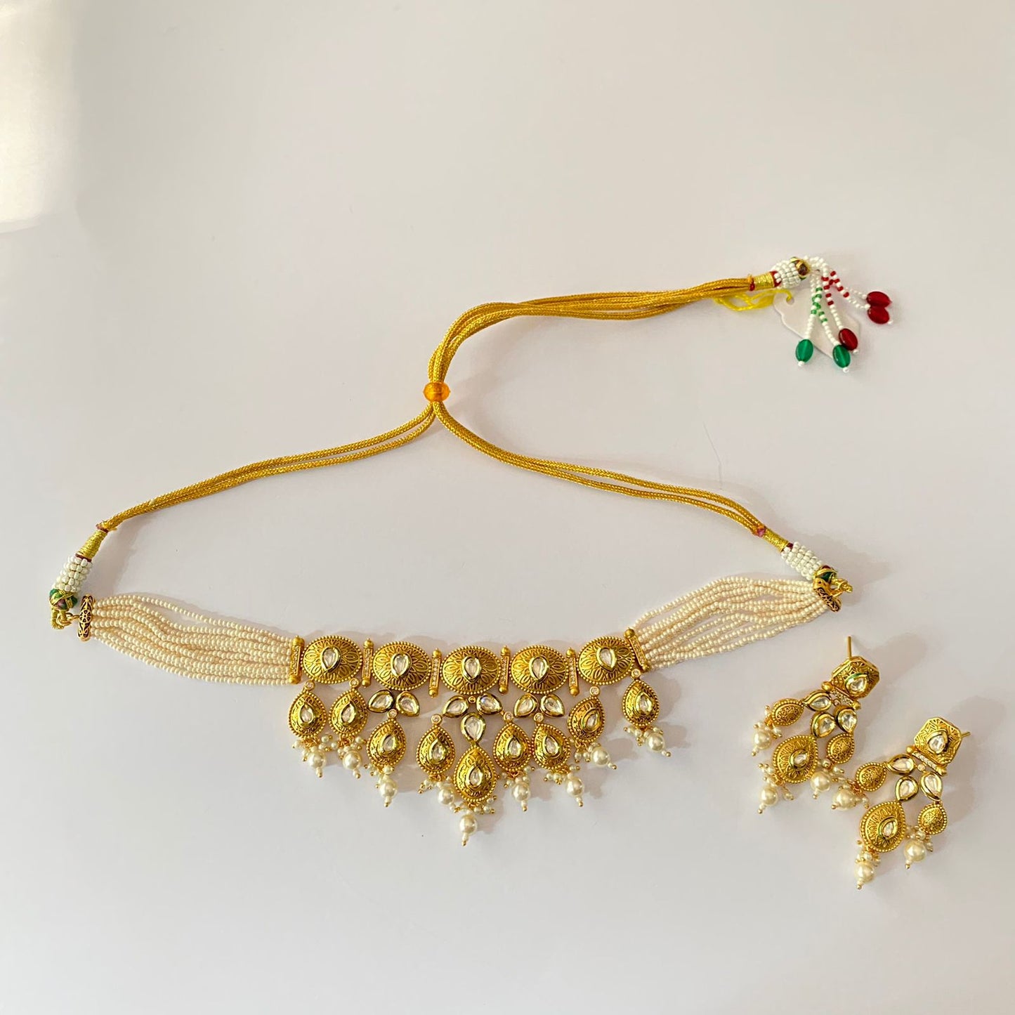 Gold Plated Polki Choker Set