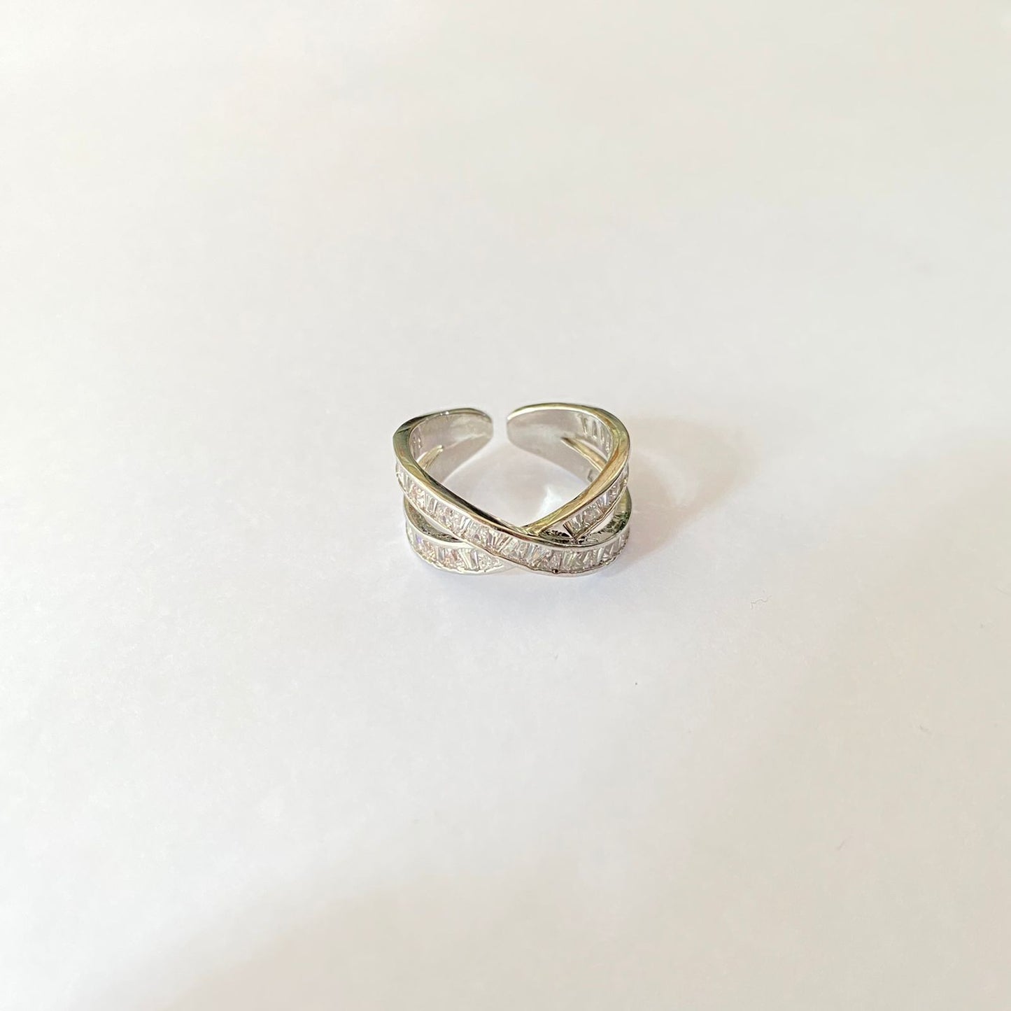 Silver Plated Diamond Ring