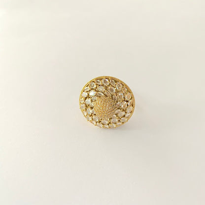 Elegant  Antique Gold Plated Adjustable Ring