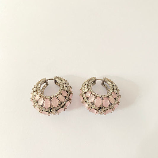 Diamond Oxidised Baby Pink Bali