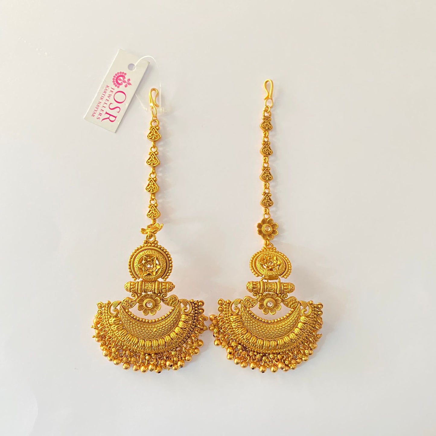 Gold Plated Kaan Chain  Earring