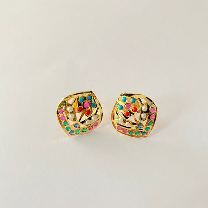New Design Multi Jadau Small Stud