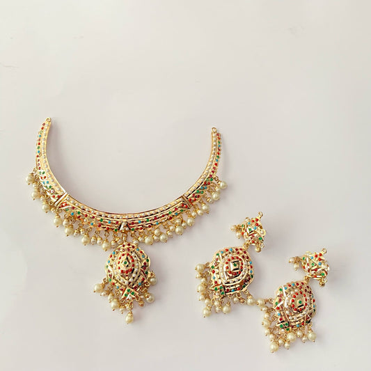 Multi Jadau Necklace Set
