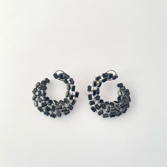 Black Oxidised Stud