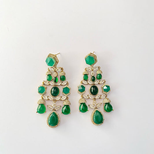 Green Stone Earring