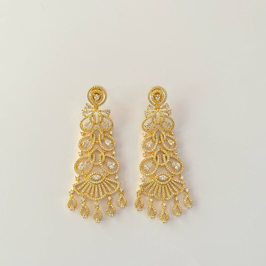 Gold Plated Diamond Earring