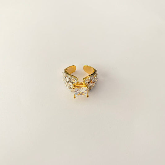 Diamond Gold Plated Ring