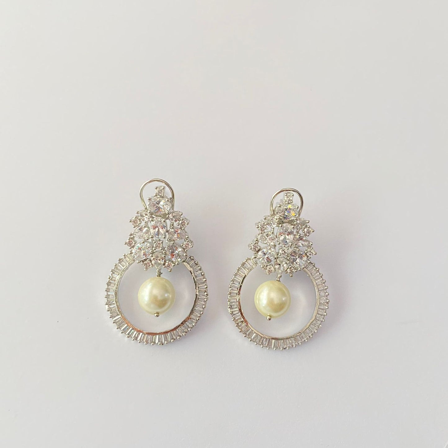 Silver Plated Pearl Earring