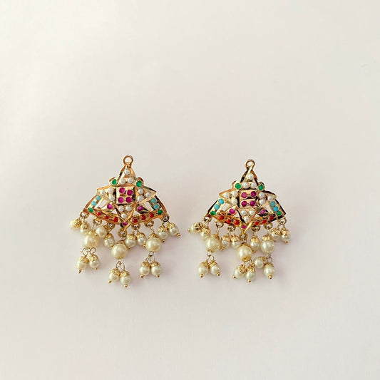 Multi Jadau Earring