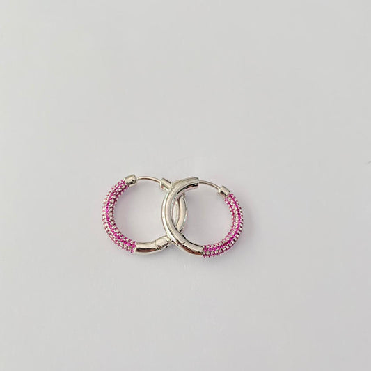 Silver Plated Ruby Bali