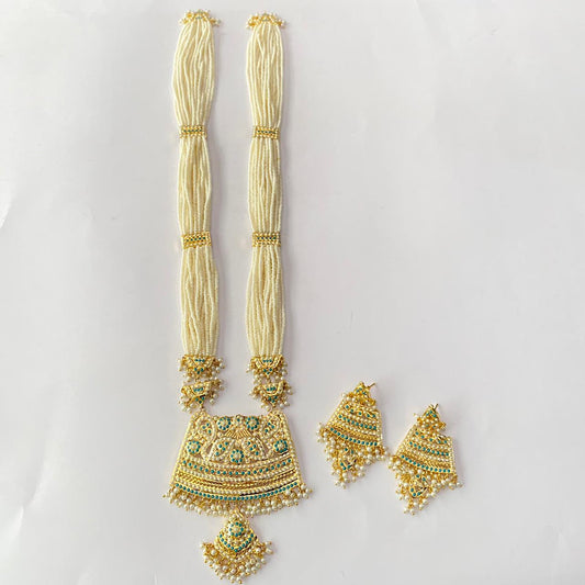 Firoza Gold Plated Jadau Rani Haar