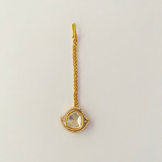 Single Stone Polki mangtika
