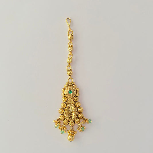 Antique Gold Plated  big mangtika