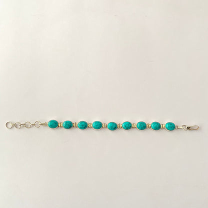 Firoza Pure Silver Bracelet Rakhi