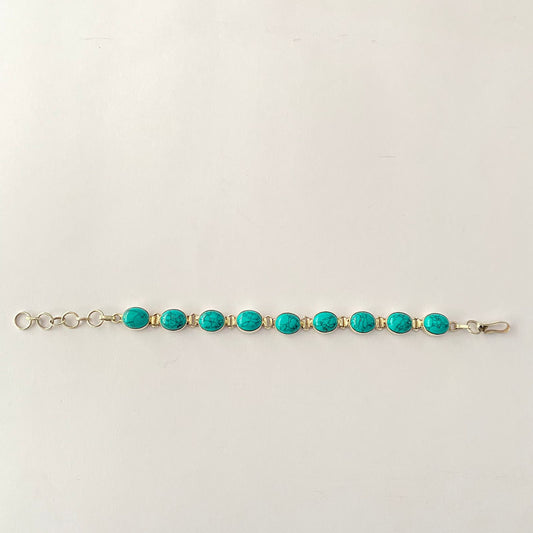 Firoza Pure Silver Bracelet Rakhi