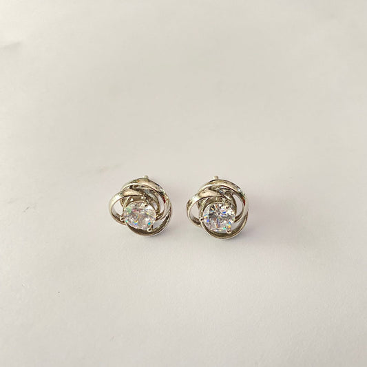 Screw Silver Plated Solitaire