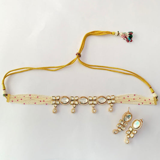 Gold Plated Kundan Choker Set