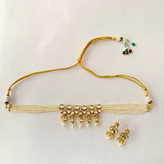 Gold Plated Kundan Choker Set