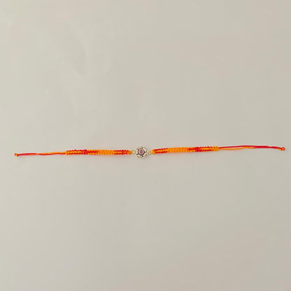 Pure silver Latest Design Foral name  Rakhi
