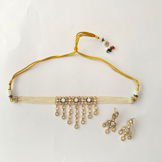 Moissanite Kundan Choker Set