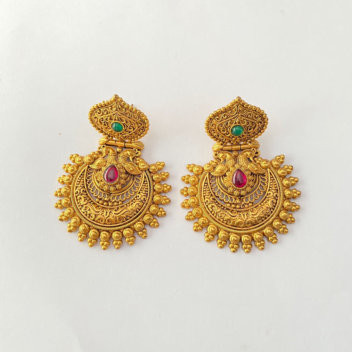 Ethnic Antique Gold Plated Dangler Earring