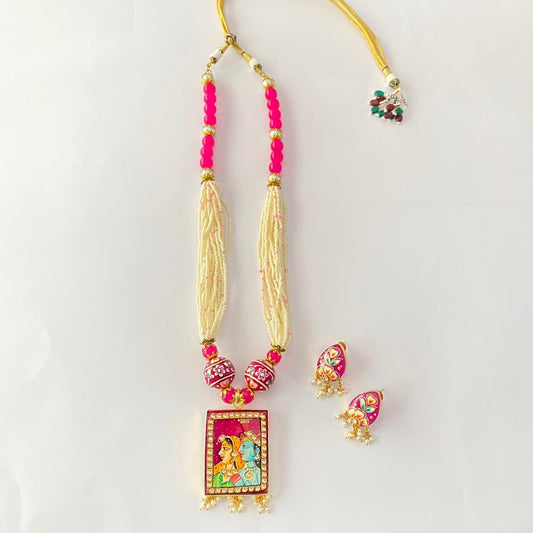 Ruby Radhakrishn Necklace Set
