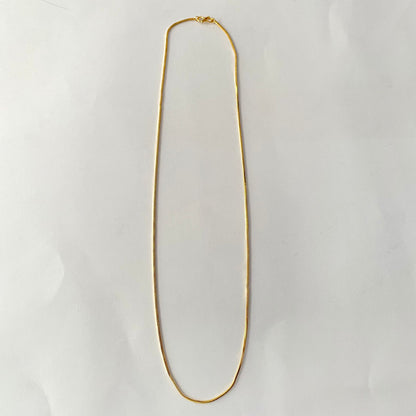 Gold Plated Sleek Plain Chain