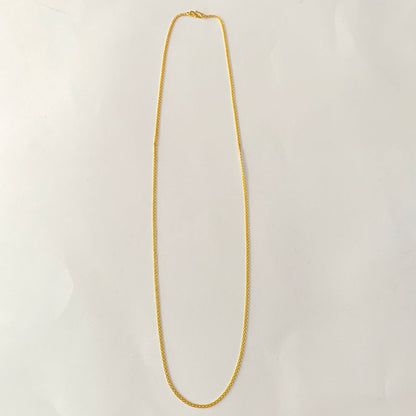 Gold Plated Long Sleek Chain