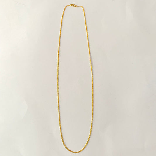 Gold Plated Long Sleek Chain