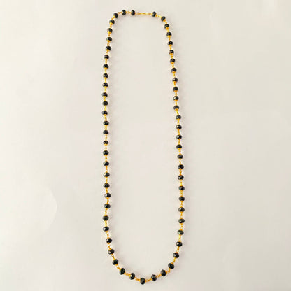 Gold Plated Black Matar Ball Chain