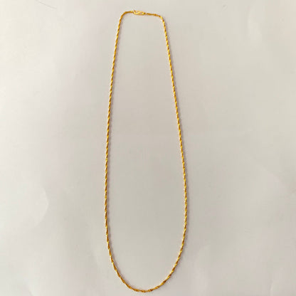 Gold Plated Sleek Long Chain