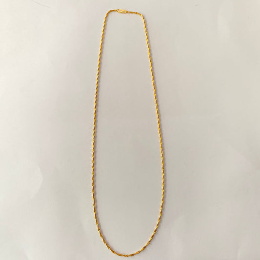Gold Plated Sleek Long Chain