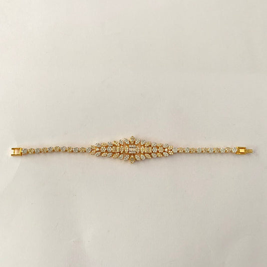 Gold Plated Diamond Bracelet