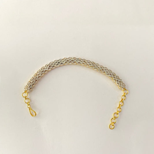 Gold Plated Diamond Tennis Bracelet