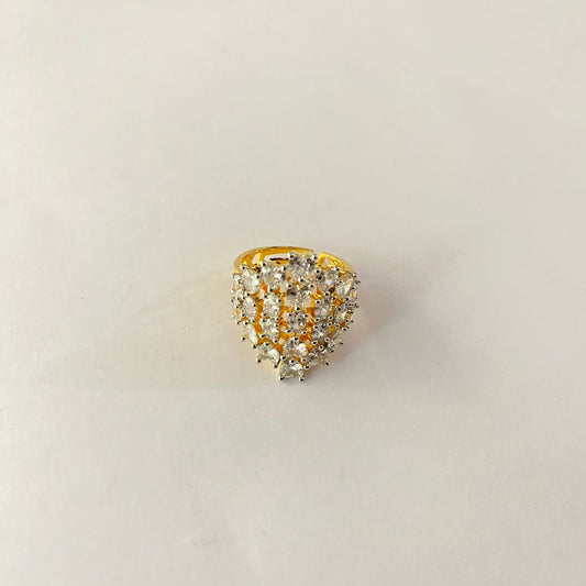 Gold Plated Diamond Ring