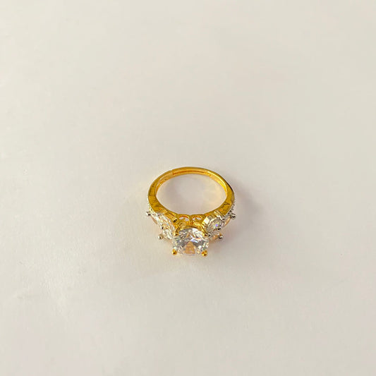 Diamond Gold Plated Ring