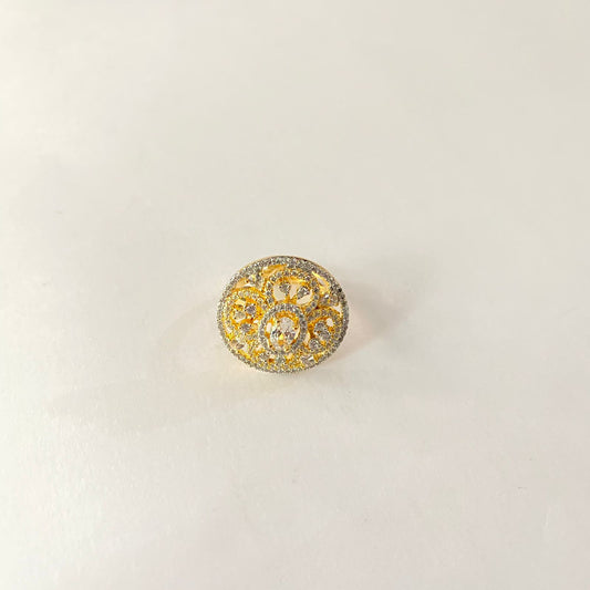 Diamond Gold Plated Ring