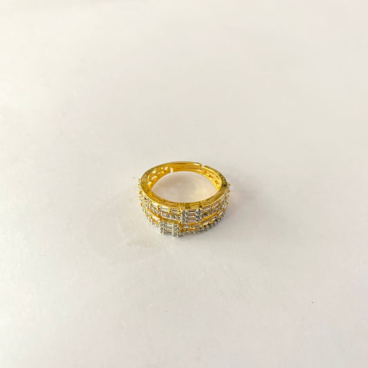 Diamond Gold Plated Ring