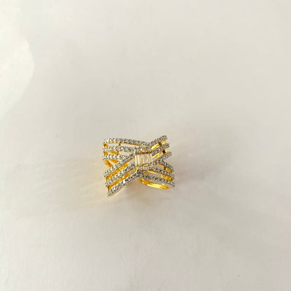 Gold Plated Diamond Ring
