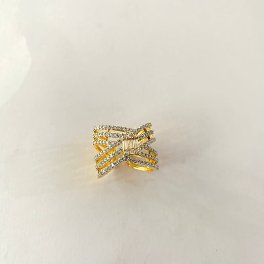 Gold Plated Diamond Ring