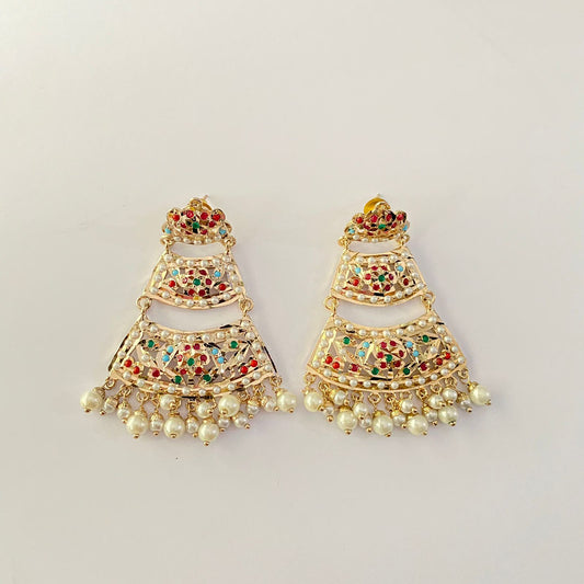 Multi Jadau Earring