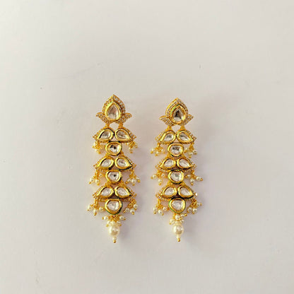 Gold Plated Kundan Earring