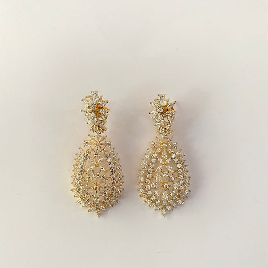 Diamond Gold Plated Earring