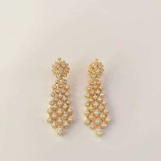 Diamond Gold Plated Earring