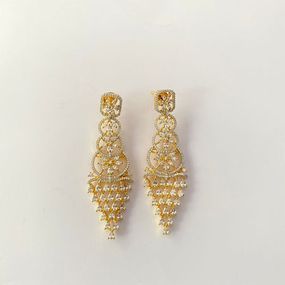 Diamond Gold Plated Earring