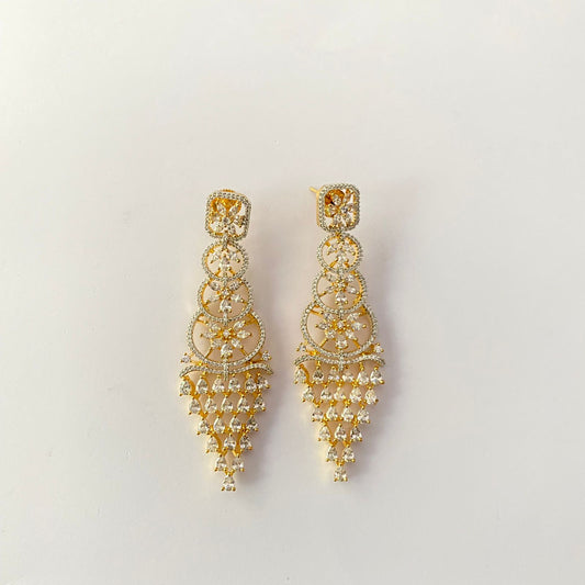 Diamond Gold Plated Earring