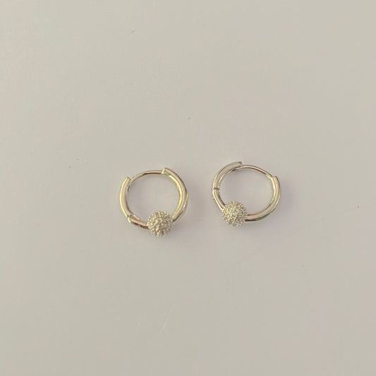 Small silver plated Hoop Earring