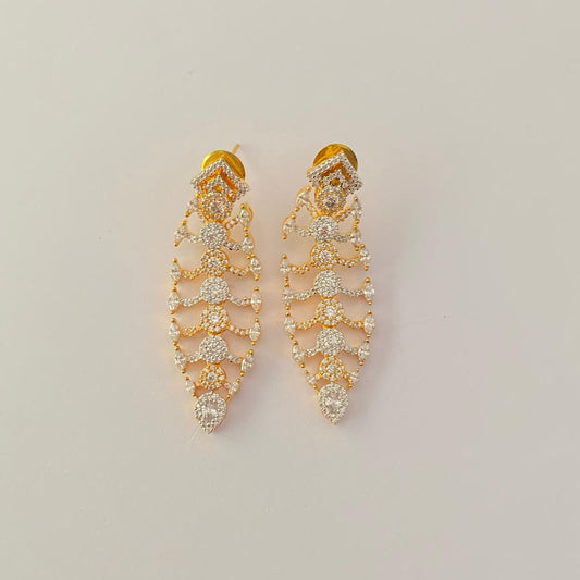 A.D Gold Plated  Dangler earring