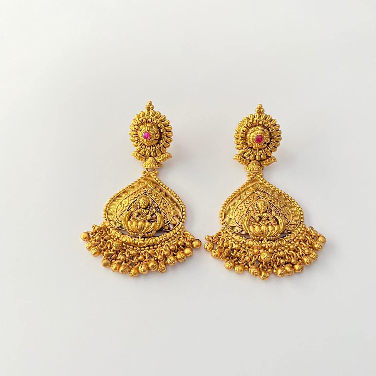 Gold Plated  Lakshmi maa Earring
